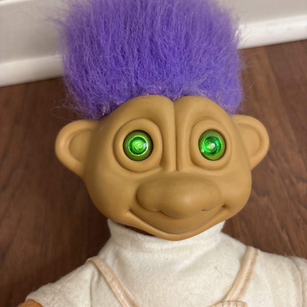 RARE - Works! Vintage 1992 Soma Troll Doll with Light Up Eyes - See Video - Picture 2 of 10